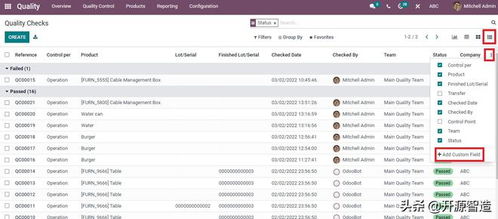 免費開源erp odoo質(zhì)量模塊為您提供詳細的可視化報表監(jiān)控產(chǎn)品質(zhì)量
